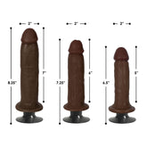 Jock Dark Vibrating Dildo - 8 Inch